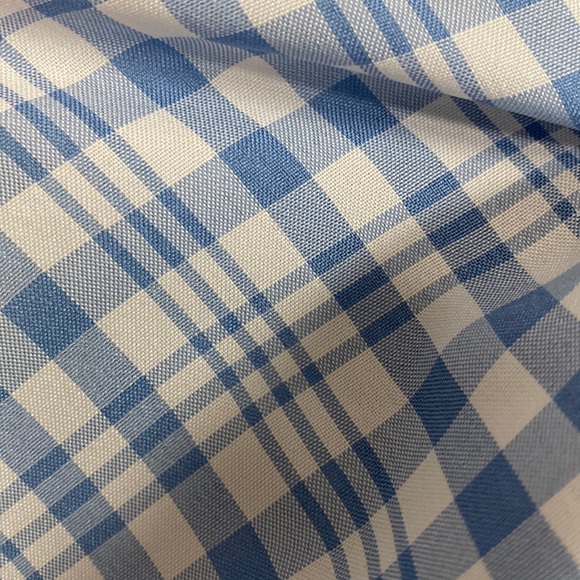 Shein white/blue plaid cropped tube top - Size Medium NWNT with bag - Picture 6 of 11